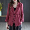 Max LuLu Spring European  Clothing Womens Casual Linen Blazer Ladies Solid Loose Jackets Female Vintage Coats