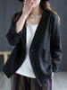 Max LuLu Spring European  Clothing Womens Casual Linen Blazer Ladies Solid Loose Jackets Female Vintage Coats
