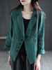 Max LuLu Spring European  Clothing Womens Casual Linen Blazer Ladies Solid Loose Jackets Female Vintage Coats