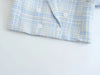 Maxdutti 2023 Autumn Casual Blazers Women High Street Retro Plaid Double Breasted Woolen Short Jacket
