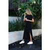 Maxi Slit Shirt Dress Women Summer Beach Sexy Elegant Casual Ukraine Vintage Linen Boho Party Long Black Bodycon Dresses Jurken