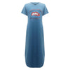 Maxi T Shirt Dress Women Summer Beach Boho Sexy Party Wrap Bodycon Elegant Casual Slit Cotton Printed Pocket Long Dress Sundress