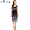 Floral Print Spaghetti Straps Sundress Women Sleeveless Calf Length Sheath Dresses Empire Casual Summer Dress Vestidos