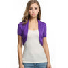 Knitted Cardigan Pleated Sides Womens Jacket Crop Top Bolero Shrug Open front design Plus size Crop cardigans