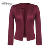 Long Sleeve Casual V-Neck Women Coat Single Button Blazer Jackets Female Fashion Spring Autumn Women Blazer Cardigan