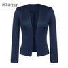 Long Sleeve Casual V-Neck Women Coat Single Button Blazer Jackets Female Fashion Spring Autumn Women Blazer Cardigan