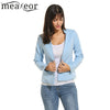 Women Blazer New Fashion Spring Autumn Solid Long Sleeve Casual Open Front Stand Collar Side Zip Blazers Jacket