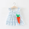Melario Baby Dresses 2022 New Spring Autumn Baby Girls Clothes Carrot Printing Girls Party Dress Princess Dress Newborn Dress