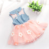 Melario Baby Dresses 2022 New Spring Autumn Baby Girls Clothes Carrot Printing Girls Party Dress Princess Dress Newborn Dress