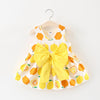 Melario Baby Dresses 2022 New Spring Autumn Baby Girls Clothes Carrot Printing Girls Party Dress Princess Dress Newborn Dress