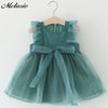 Melario Baby Dresses 2022 New Spring Autumn Baby Girls Clothes Carrot Printing Girls Party Dress Princess Dress Newborn Dress