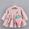 Melario Baby Dresses 2022 New Spring Autumn Baby Girls Clothes Carrot Printing Girls Party Dress Princess Dress Newborn Dress