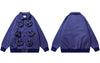 Men Baseball Jacket Y2K Grunge Streetwear Hip Hop Multi Devil Zipper Pockets Bomber Coat 2023 Autumn Harajuku Top Couple