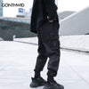 Men Cargo Harem Pants Y2K Hip Hop Side Multi-Pockets Casual Joggers Pants Streetwear 2023 Harajuku Loose Baggy Trousers