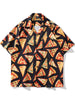 Men Hawaiian Beach Shirt Streetwear Harajuku Pizza Print Short Sleeve Button Down Shirts Summer Hip Hop Casual Loose Shirt Top