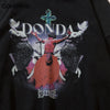Men Hooded Sweatshirt Hip Hop Vintage Kanye Graphic Letter Print Hoodie Streetwear 2023 Harajuku Retro Distressed Wash Hoodies
