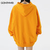 Men Hoodie Sweatshirt Hip Hop Foam Letter Print Hooded Streetwear Harajuku Punk Gothic Cotton Loose Pullover Hoodie Male