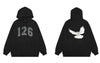 Men Hoodie Sweatshirt Y2K Grunge Streetwear Hip Hop Pigeon Print Punk Gothic Oversized Hooded Harajuku Casual Pullover
