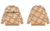 Men Knitted Sweaters Y2K Grunge Hip Hop Skull Skeleton Jumpers Sweater Streetwear Autumn Harajuku Punk Gothic Pullovers