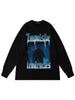 Men Long Sleeve T-Shirt Hip Hop Graphic Print Punk Gothic Cotton Tshirt Streetwear 2023 Harajuku Casual Loose Shirts Top