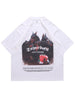 Men Oversized Tshirt Streetwear Hip Hop Animal Doberman Letter Print Short Sleeve T-Shirts 2023 Harajuku Casual Cotton Loose Top