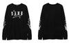 Men Streetwear T-Shirt Hip Hop Embroidery Letter Flame Long Sleeve Shirts 2023 Autumn Harajuku Casual Loose Cotton Tshirt Unisex