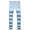 Men Stylish Ripped Jeans Pants Biker Slim Straight Hip Hop Frayed Denim Trousers Skinny Jeans