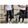 Men Stylish Ripped Jeans Pants Biker Slim Straight Hip Hop Frayed Denim Trousers Skinny Jeans