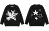 Men Sweaters Y2K Streetwear Vintage Retro Knitted Star Pigeon Jumpers Sweater Autumn Harajuku Casual Pullover Couples