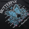 Men Sweatshirt Hoodie Harajuku Butterfly Graphic Print Tie Dye Gradient Sweatshirt Streetwear 2023 Hip Hop Casual Hoodie