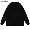 Men Tshirt Hip Hop Head Graphic Print Long Sleeve Cotton Tee Shirts Streetwear 2023 Harajuku Casual Loose Shirts Tops