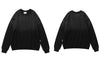 Men Vintage Gradient Sweatshirt Hoodie Hip Hop Embroidery Letter Crewneck Sweatshirt 2023 Harajuku Casual Loose Pullover