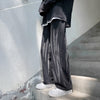 Men's Tie-dye Wide-leg Jeans Autumn Winter Straight Jean Pants Black/Blue Unisex Loose Casual Pants Denim Trousers 2XL-S