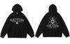 Mens Hoodie Streetwear Sweatshirt Y2K Hip Hop Spider Print Hooded 2023 Harajuku Casual Cotton Punk Gotic Pullover Tops