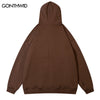 Mens Hoodie Sweatshirt Streetwear Hip Hop Embroidery Doberman Dog Flame Letter Oversized Hooded Harajuku Cotton Loose Pullover