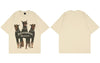 Mens Oversized T Shirt Streetwear Hip Hop Rottweiler Doberman Print Tshirts Harajuku Casual Cotton 2023 Summer Short Sleeve Tees