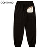 Mens Streetwear Sweatpants Y2K Hip Hop Casual Baggy Joggers Straights Harem Pants 2023 Harajuku Color Block Patchwork Trousers