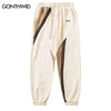 Mens Streetwear Sweatpants Y2K Hip Hop Casual Baggy Joggers Straights Harem Pants 2023 Harajuku Color Block Patchwork Trousers