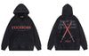 Mens Vintage Hoodie Sweatshirt Y2K Streetwear Hip Hop Letter Print Hooded Harajuku Casual Cotton Punk Gothic Streetwear Pullover
