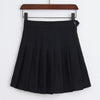 Pretty New Fashion Women Skirt High Waisted Solid Mini Skirts Womens Black Pink Bottoms Pleated Skirt Zipper Saia Preta