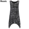 New Fashion Letter Newspaper Print Shirts Women Tee Tops 2022 Casual Summer Sleeveless Tank Top Floral Vest Long Tunics