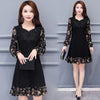Middle-aged Women's plus Size Midi Dress Woman Dress Vestido De Mujer Femme Robe