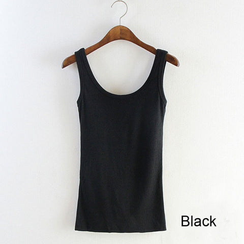 Women Sexy Soft Tank Tops,5 Colors Solid Sleeveless U Croptops,Hot Camisole Vest Top Cropped For Ladies