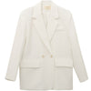 Milky White Suit Coat Women's Spring And Autumn 2022 High-level Design Sense Korean Casual Suit