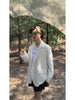 Milky White Suit Coat Women's Spring And Autumn 2022 High-level Design Sense Korean Casual Suit