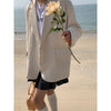 Milky White Suit Coat Women's Spring And Autumn 2022 High-level Design Sense Korean Casual Suit