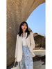 Milky White Suit Coat Women's Spring And Autumn 2022 High-level Design Sense Korean Casual Suit