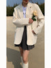 Milky White Suit Coat Women's Spring And Autumn 2022 High-level Design Sense Korean Casual Suit