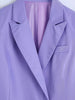 Mini Skirt Sets Purple Elegant Women's Blazer Suits Woman Jacket 2023 Classic Basic Office Lady Belt 2 Pieces Casual Chi