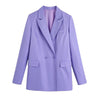 Mini Skirt Sets Purple Elegant Women's Blazer Suits Woman Jacket 2023 Classic Basic Office Lady Belt 2 Pieces Casual Chi